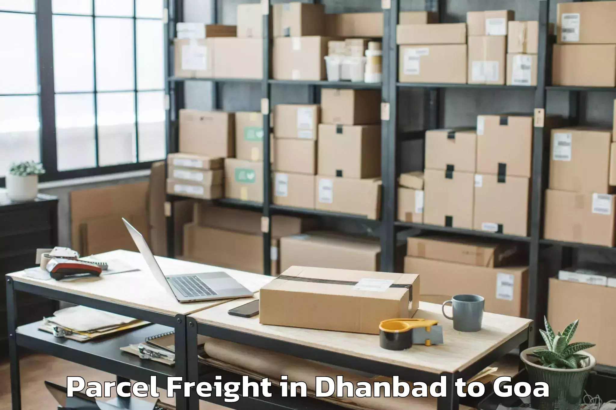 Top Dhanbad to Goa University Parcel Freight Available